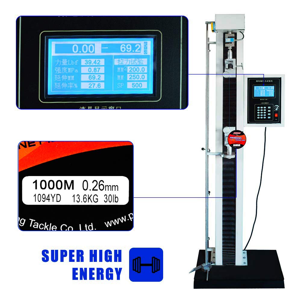 BAIKALBASS Braided Fishing Line 4 Strands Strong Multifilament PE Braid Wire for Saltwater 547Yard/500M 80LB Blue