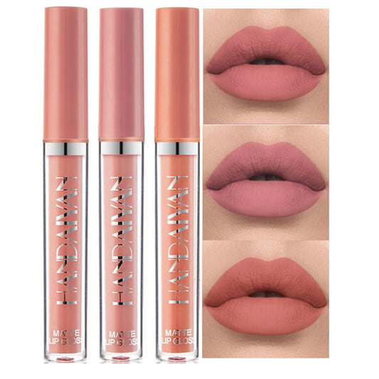 BestLand 3Pcs Matte Liquid Lip Lipstick Set for Women - 24H Transfer-Proof, Moisturizing & Non-Sticky I Warm Nude, Dusty Pink, Soft Coral I Vegan + Cruelty-Free for Daily & Party