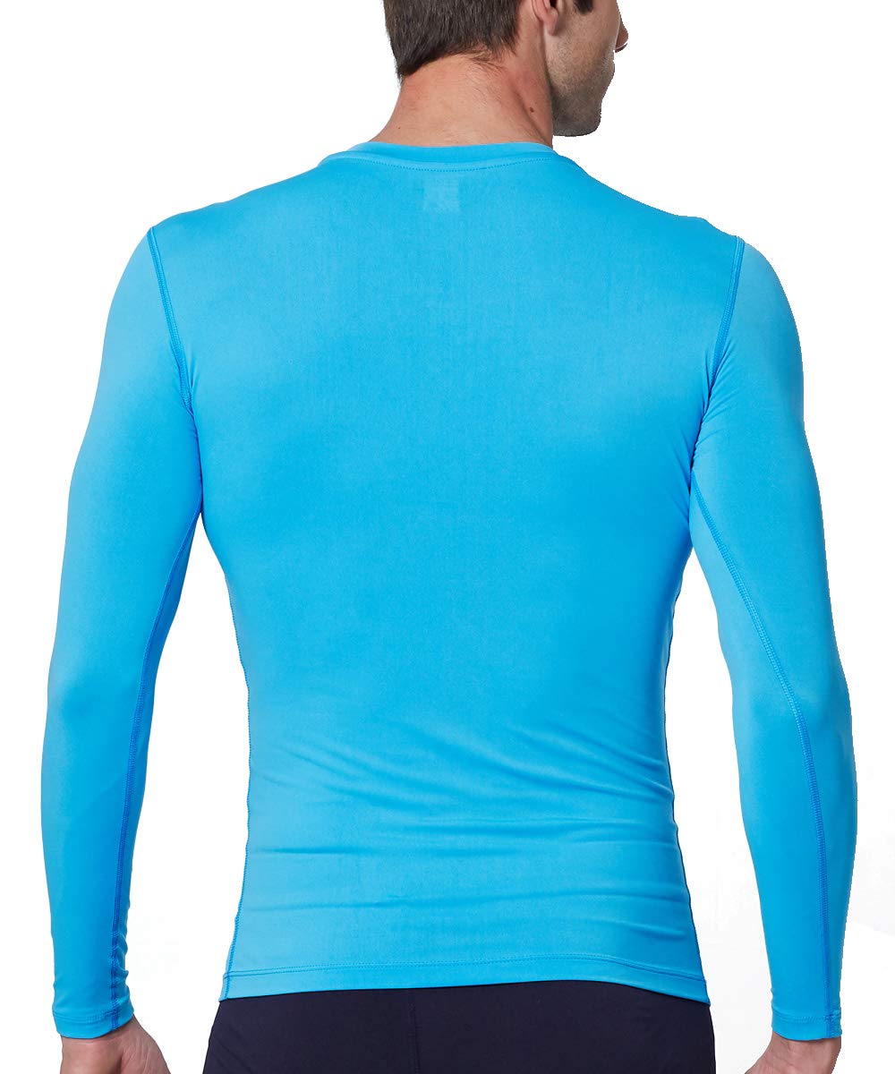 EXIO Japan Men's Compression Shirt Cool&Dry Baselayer/Underlayer Long Sleeve Top EX-R01 (X-Large, EXR01-SB)