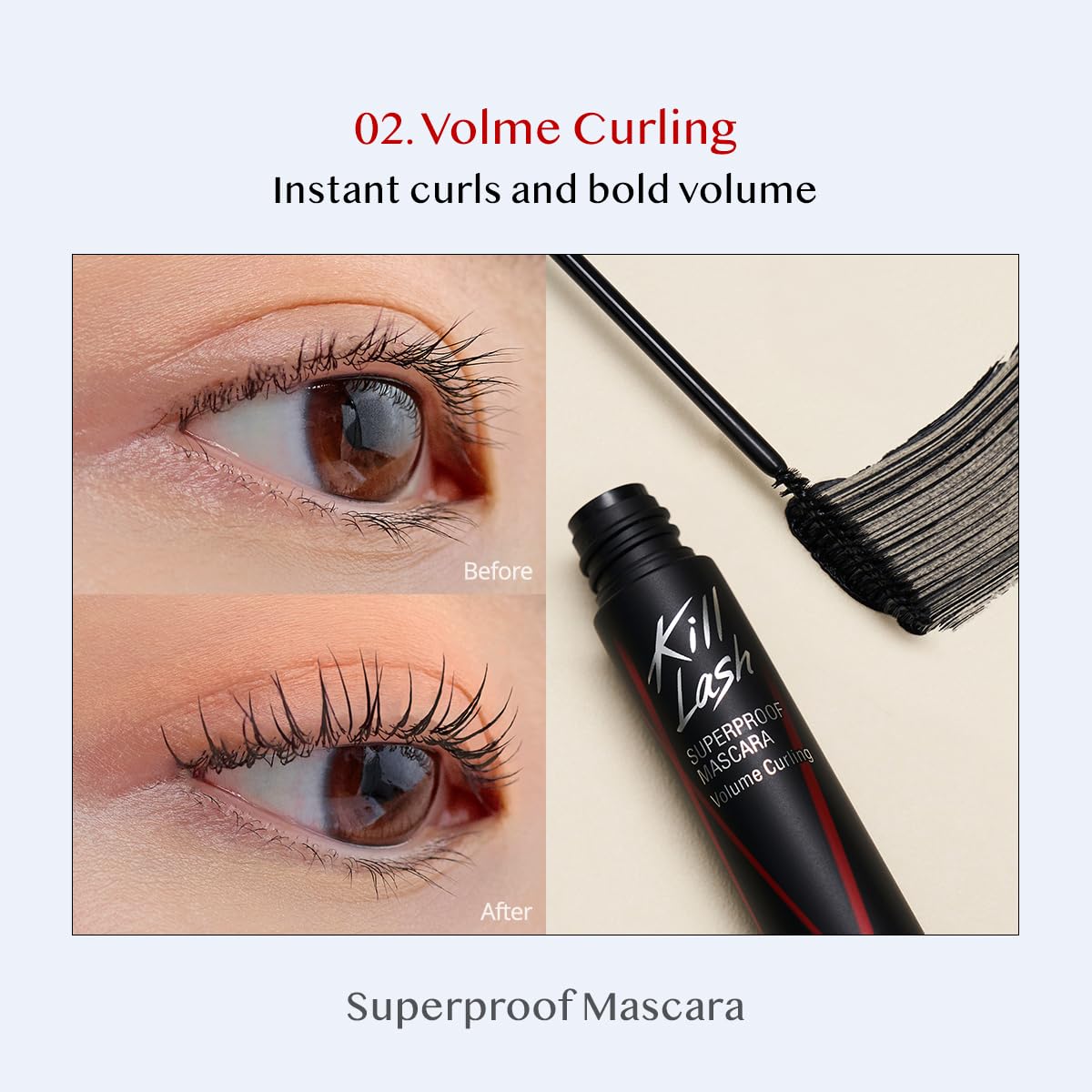 CLIO Kill Lash Superproof Mascara (02 VOLUME CURLING BLACK)