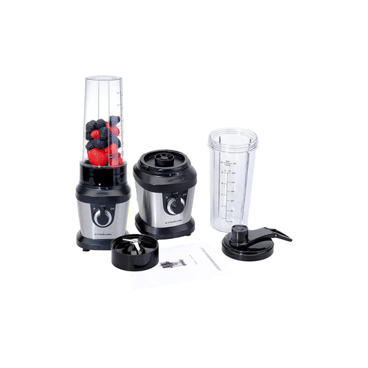Epsilon Portable blender for Shakes and Smoothies – 400W Personal Blender with 24oz Portable Bottle, Electric Personal Blender Bottle with 4-Blade Assembly, Travel-Friendly and BPA-Free