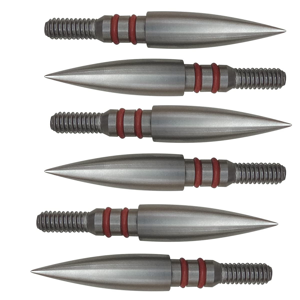 Aklisdlha Field Points arrowheads 100/125/150/200/300 Grains Archery Field Points,Stainless Steel Screw in Archery Field Tips and Broadheads (1 Dozen 12 PCS)(17/64″-100 Grains)