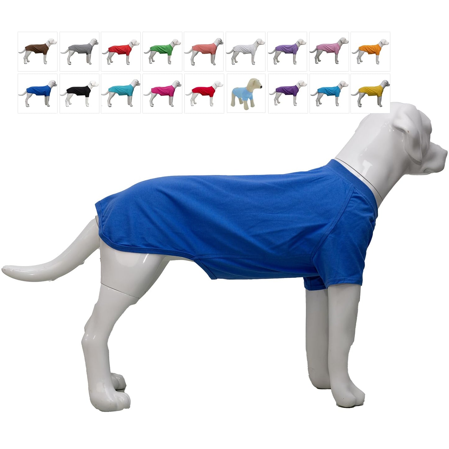 Lovelonglong Pet Clothing Dog Costumes Dachshund Clothes Blank T-Shirt Tee Shirts for Dachshund Dogs,Corgi 100% Cotton Blue D-S