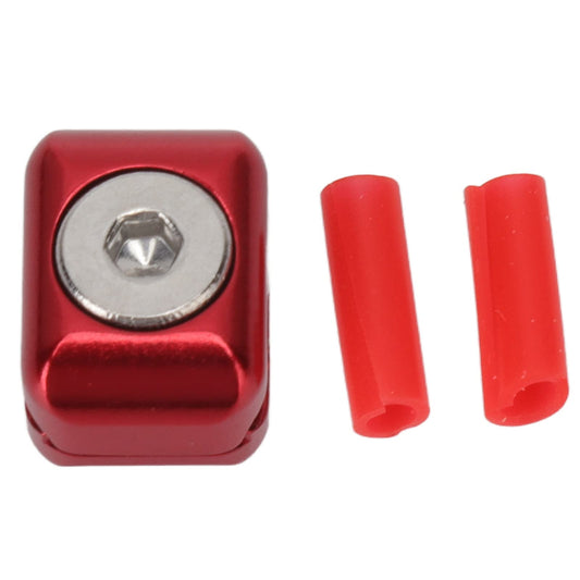 Arrow Rest Cable Clamp Buckle Metal Fastener Clip Archery Bowstring Adjustment Knob for Compound Bow Drop Away (Red)