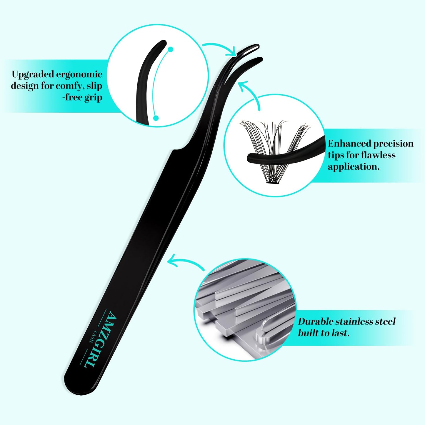 Lash Clusters Kit 320Pcs,40D Eyelash Extension Kit,Lash Bond and Seal Waterproof,Lash Remover for Individual Cluster Lashes Kit,Lash Applicator Tool for DIY Lash Extension Kit(D-Mix9-16mm Kit)