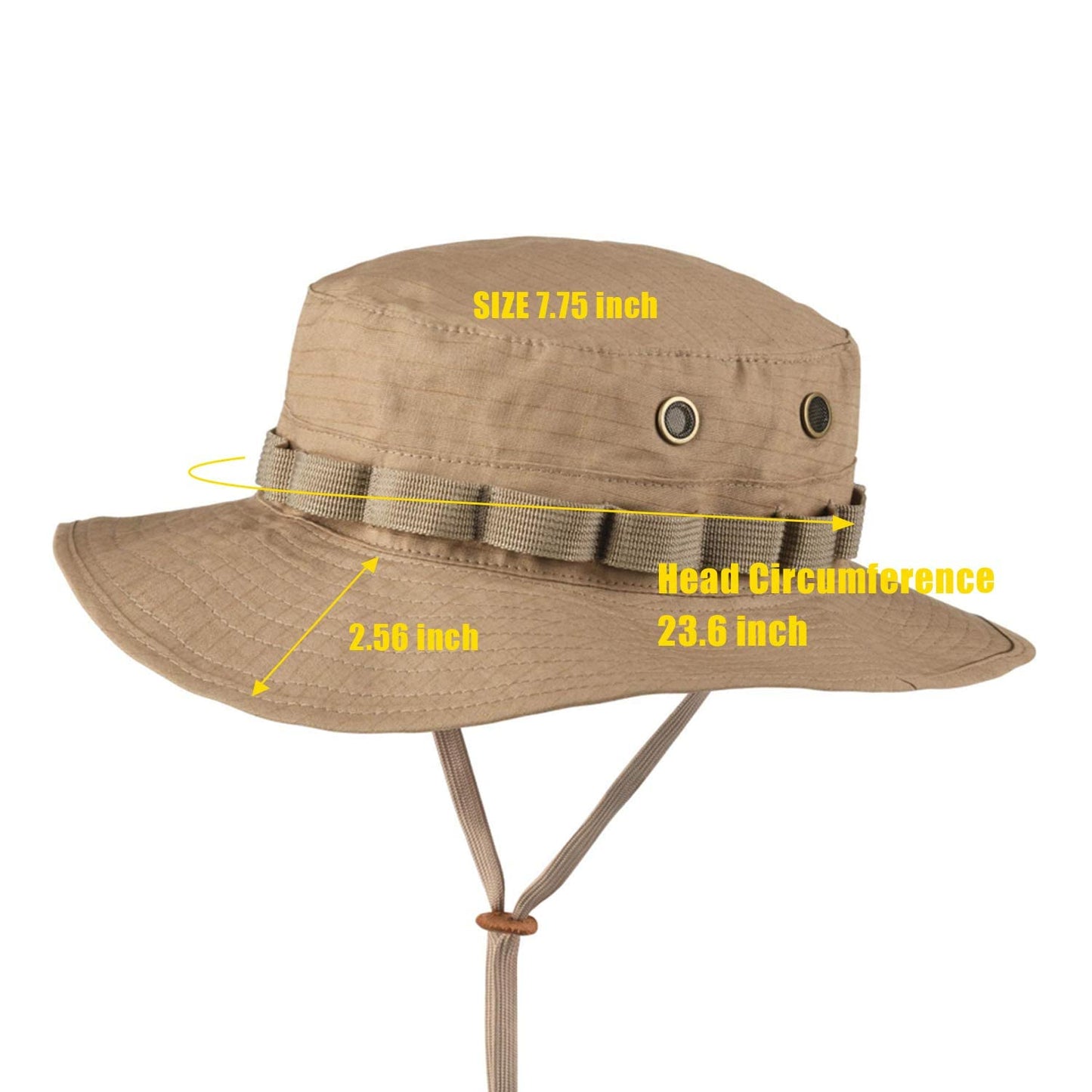 GLORYFIRE Boonie Hat Military Tactical Boonie Hats for Men Women Hunting Fishing Outdoor Tan