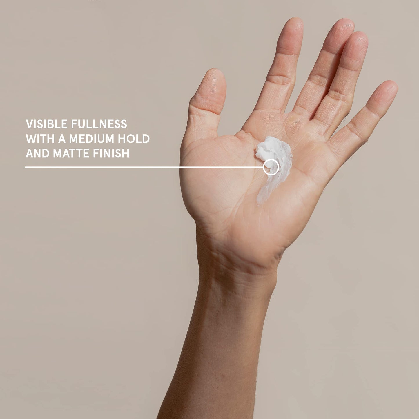 Keeps Matte Thickening Pomade for Men - Natural Ingredients for Fuller Hair: Biotin, Caffeine, Green Tea & Saw Palmetto - All-Day Medium Hold for All Styles