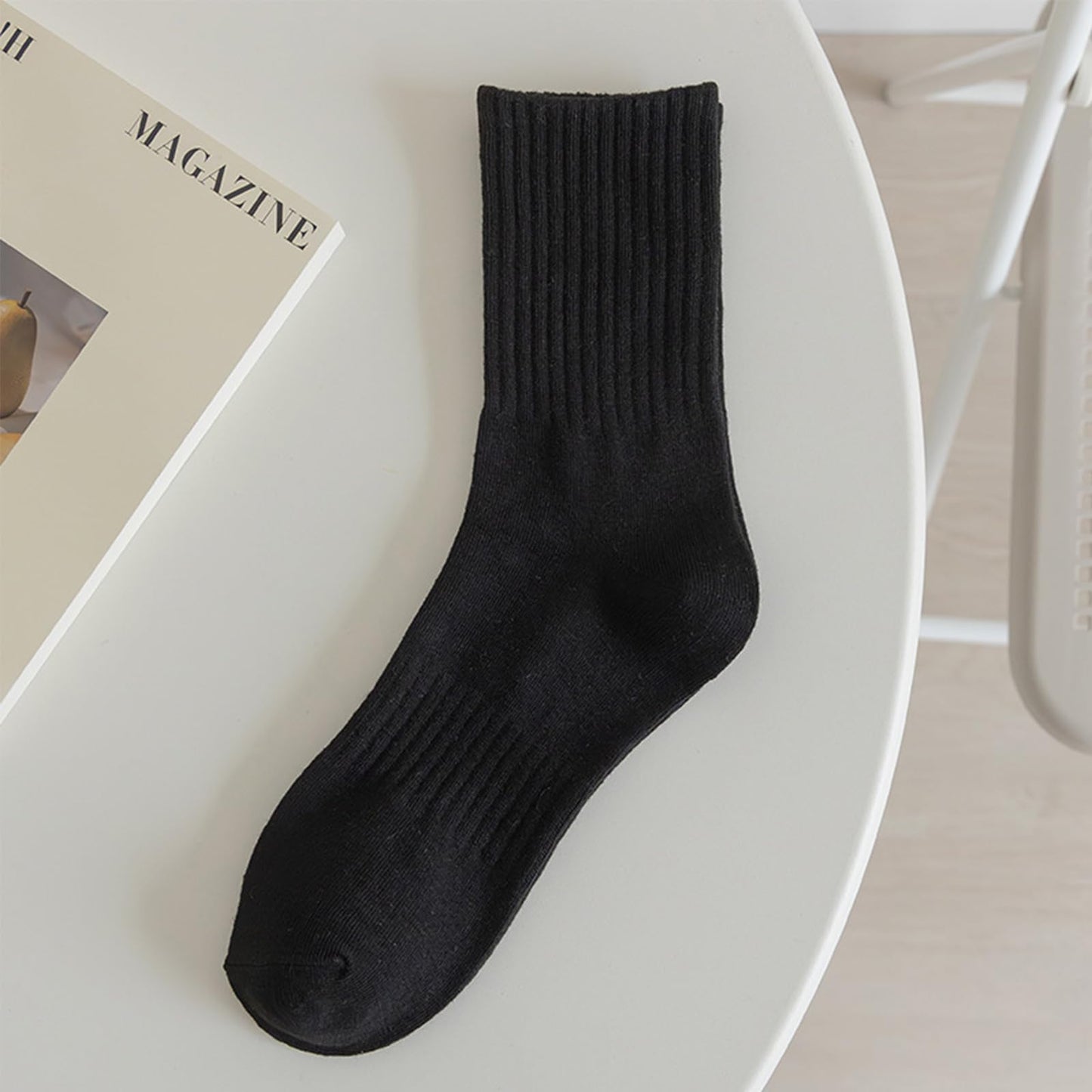 MOSOTECH 5 Pairs Wool Hiking Socks for Women Warm Winter Thermal Thick Cushioned Cozy Boot Work Soft Ladies Socks