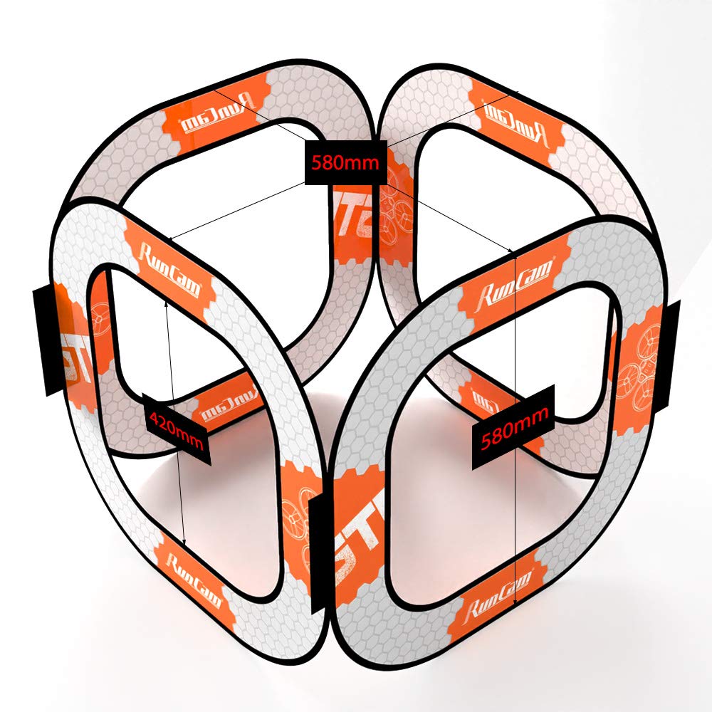 RunCam FPV Racing Gates Pop-up Gate for DJI Avata,3 Inch Tiny Whoop, Micro FPV Drone Quadcopter