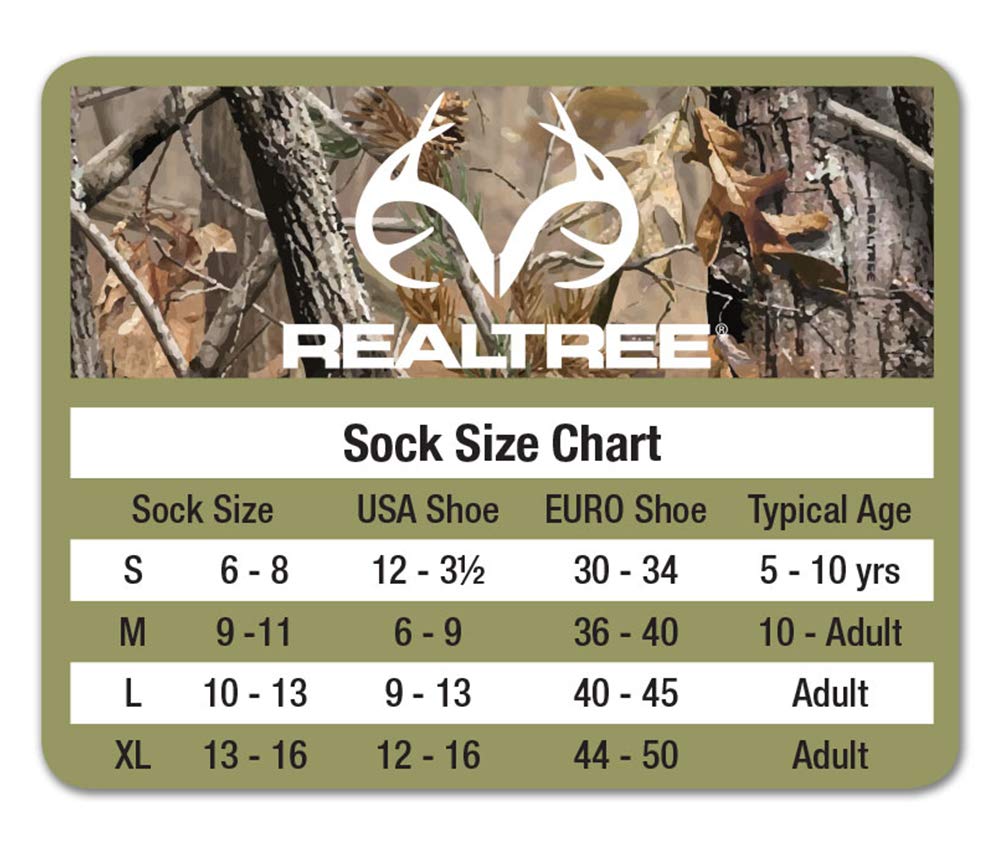 Realtree Girl Women's Ultra-Dri Boot Socks (1-Pair), Black, Medium