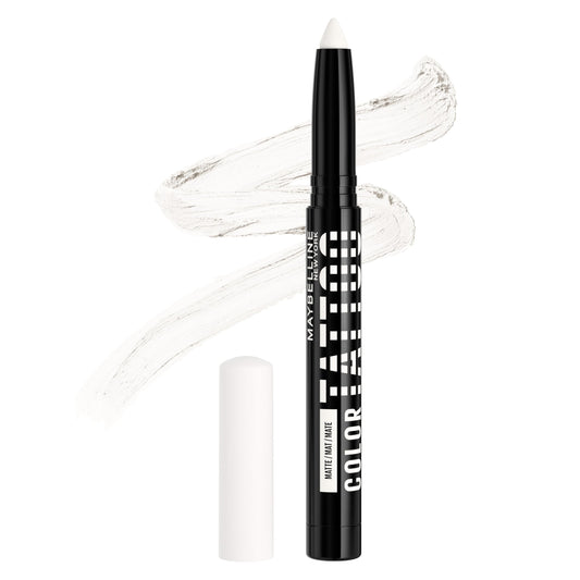 MAYBELLINE Color Tattoo Longwear Multi-Use Eye Shadow Stix, All-In-One Eye Makeup for Up to 24HR Wear, I am Unmatched (Matte White), 1 Count