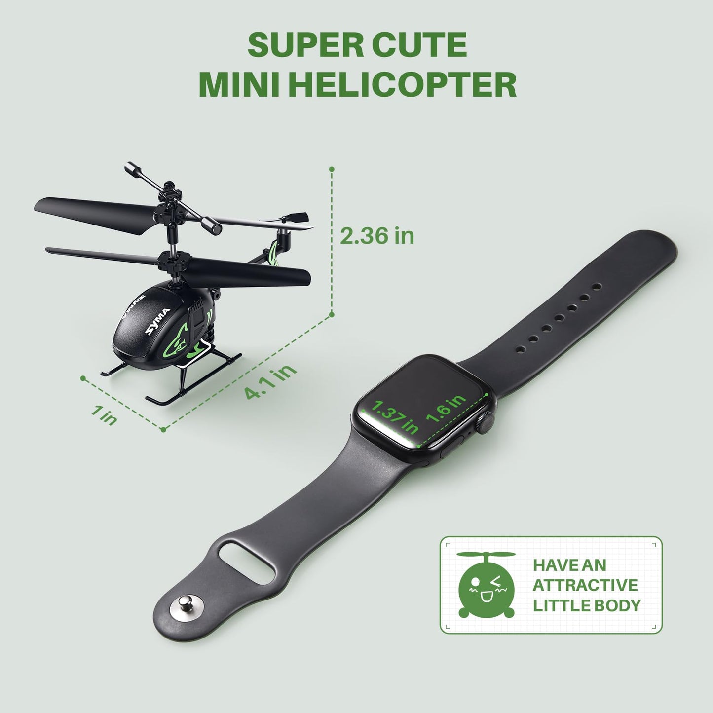 SYMA S100 Mini RC Helicopter with Gyro Stabilizer, Altitude Hold, 3.5 Channel, 5-7 Min Flight Time, Remote Control Helicopter Toy for Boys and Girls