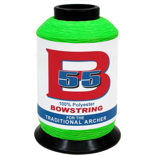 BCY B55 Bowstring Material Fluorescent Green 1/4 lb.