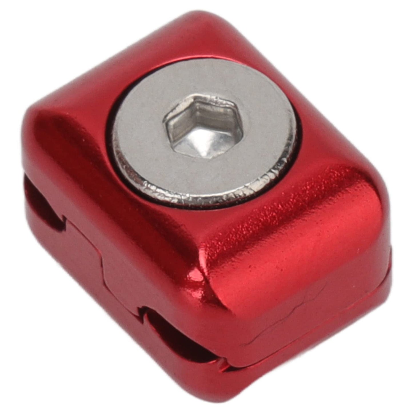 Arrow Rest Cable Clamp Buckle Metal Fastener Clip Archery Bowstring Adjustment Knob for Compound Bow Drop Away (Red)
