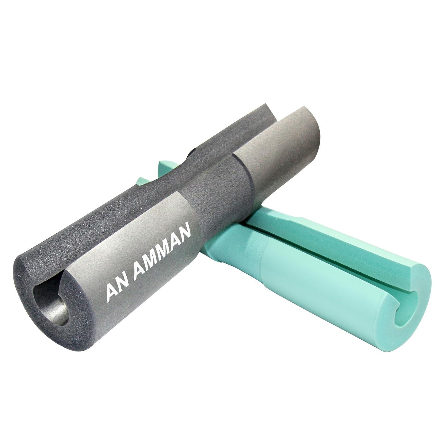 AN AMMAN Barbell Pad Perfect for Squat, Hip Thrust - Relieves Neck and Shoulder Pain Thick Foam Cushion - Gym Workout Smith Machine Thruster Weightlifting Grey