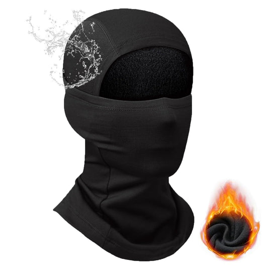 Epsoco Balaclava Ski Mask Winter Waterproof Face Mask for Men Women Windproof Fleece Cold Weather Gear Skiing Snowboarding Neck Gaiter Black