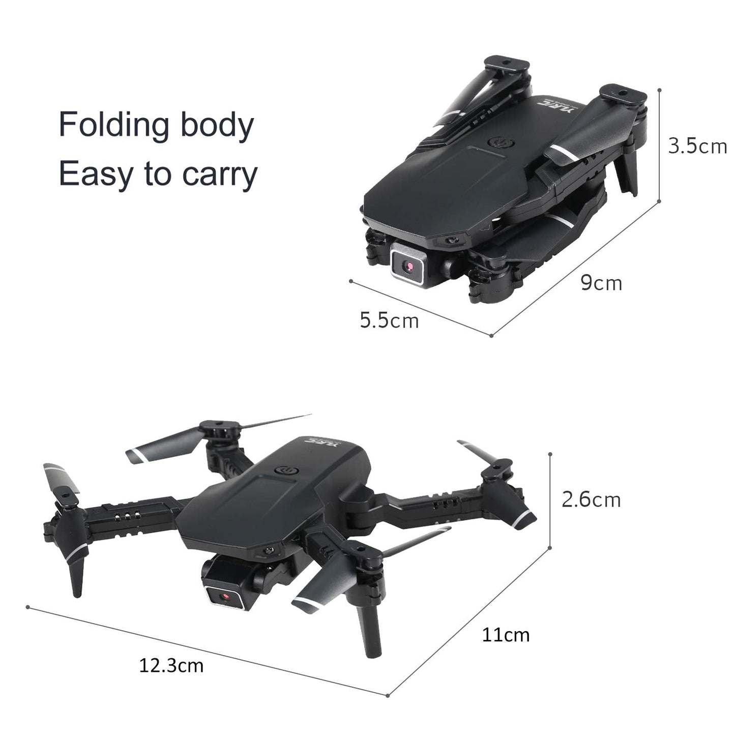 NTBL S68 RC Drone with Camera 4K WiFi FPV Drone Mini Folding Quadcopter Toy for Kids with Gravity Sensor Control Headless Mode Gesture Photo Video Function