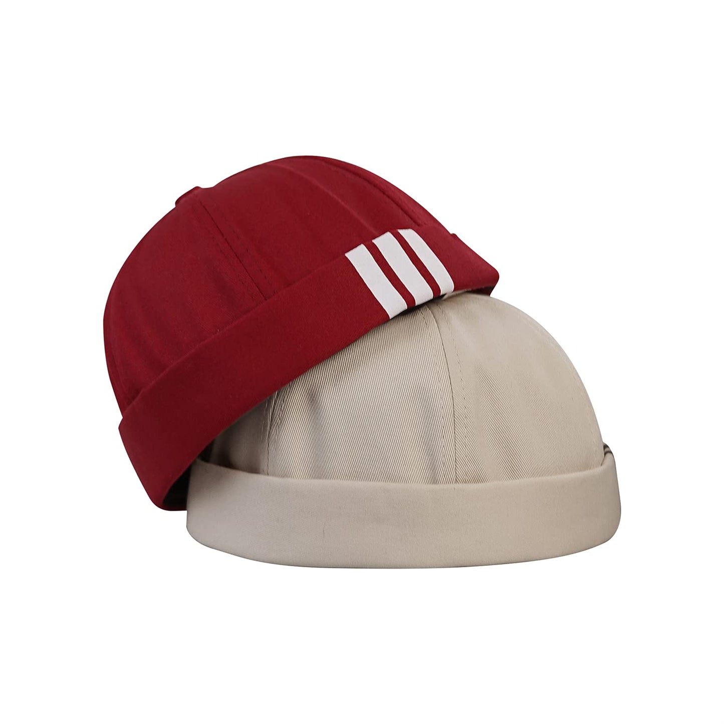 CLAPE Brimless Harbour Hat Work Beanie Watch Cap Docker Leon Hat Cap Beige