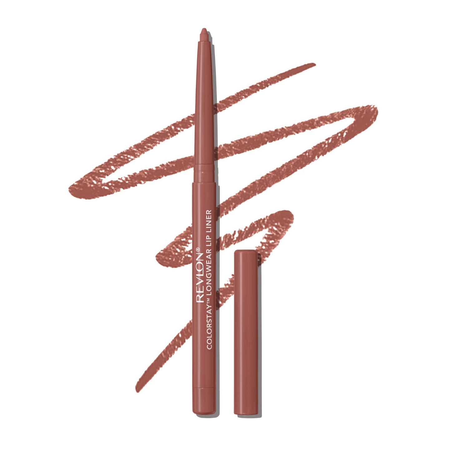 Revlon Colorstay Lip Liner Makeup with Built-In Sharpener, Longwear Rich Colors, Smooth Application, 630 Nude, 0.01 oz