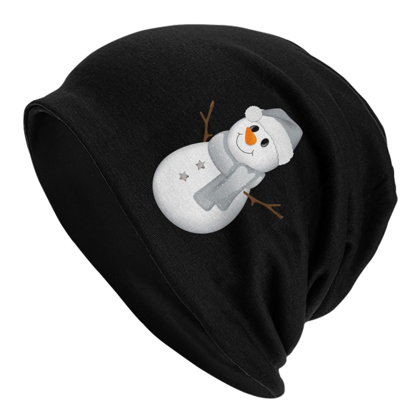 Christmas Snowman Beanie Winter Hats Chemo Hat Cancer Headwear Knitted Hats Baggy Slouchy Skull Cap Nightcap for Men Women