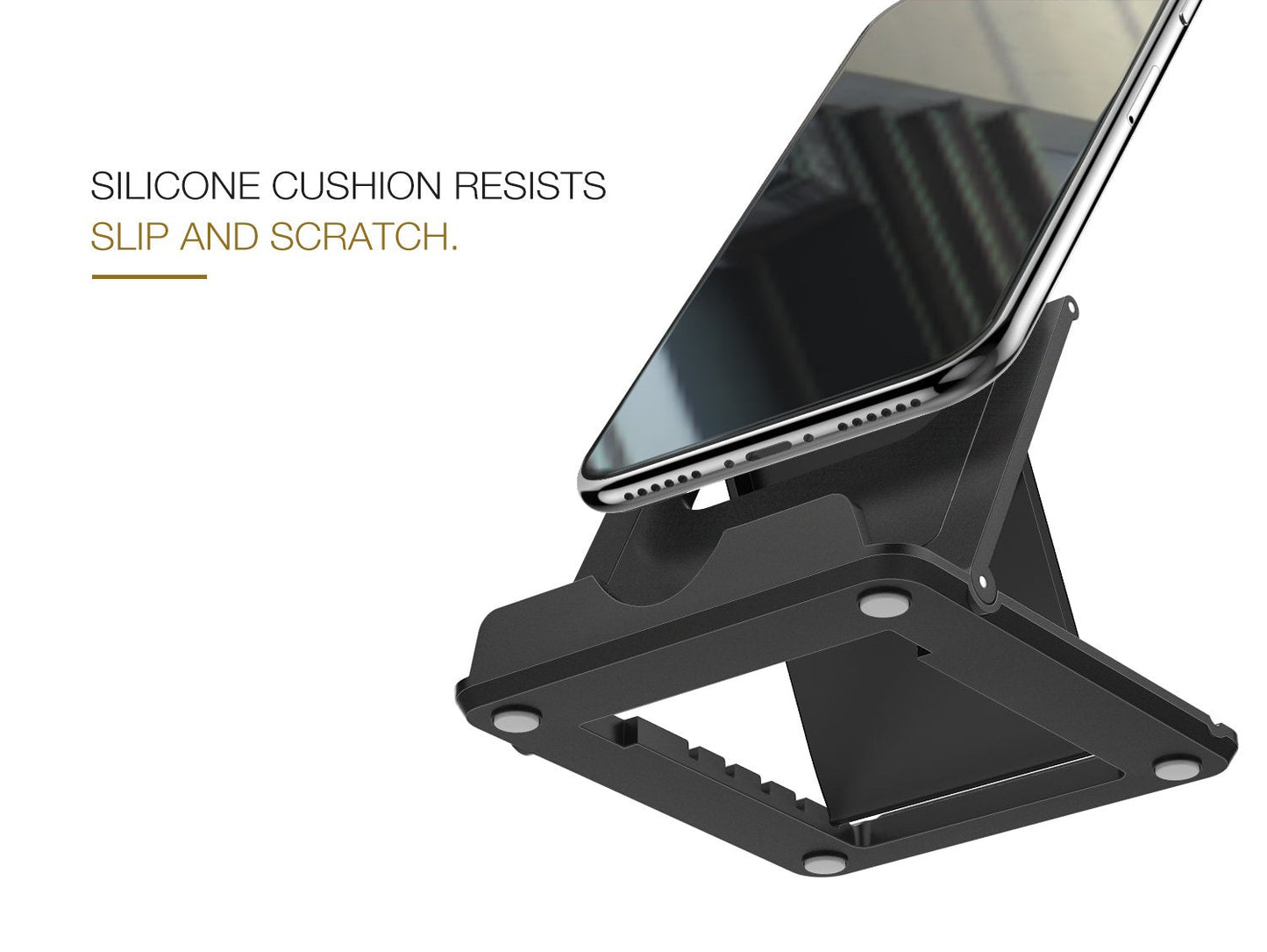 MoKo 2 Pack Phone/Tablet Stand, Foldable Desktop Holder for 4-11" Devices, Compatible with iPhone 14 Pro Max/14, iPhone 13/13 pro Max/12, iPad Air 4/Mini 6 2021, iPad 9th 10.2, Galaxy S20, Black