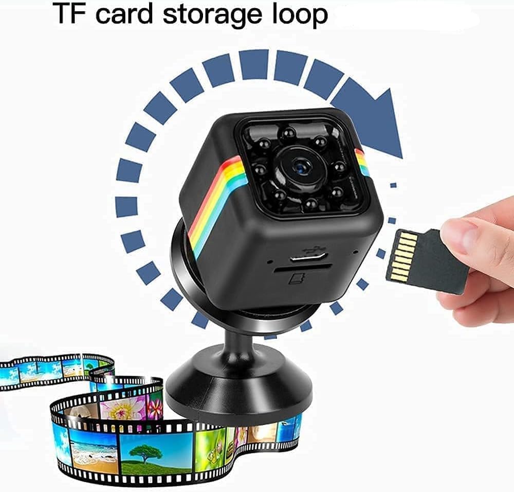 Hidden Spy Camera WiFi Wireless Camera 1080p Mini Home Security Camera Small Cam,Home Camera for Pet/Baby,Outdoor/Indoor Camera Wireless,for Mobile Phone Applications in Real Time No Need Wifi Cam