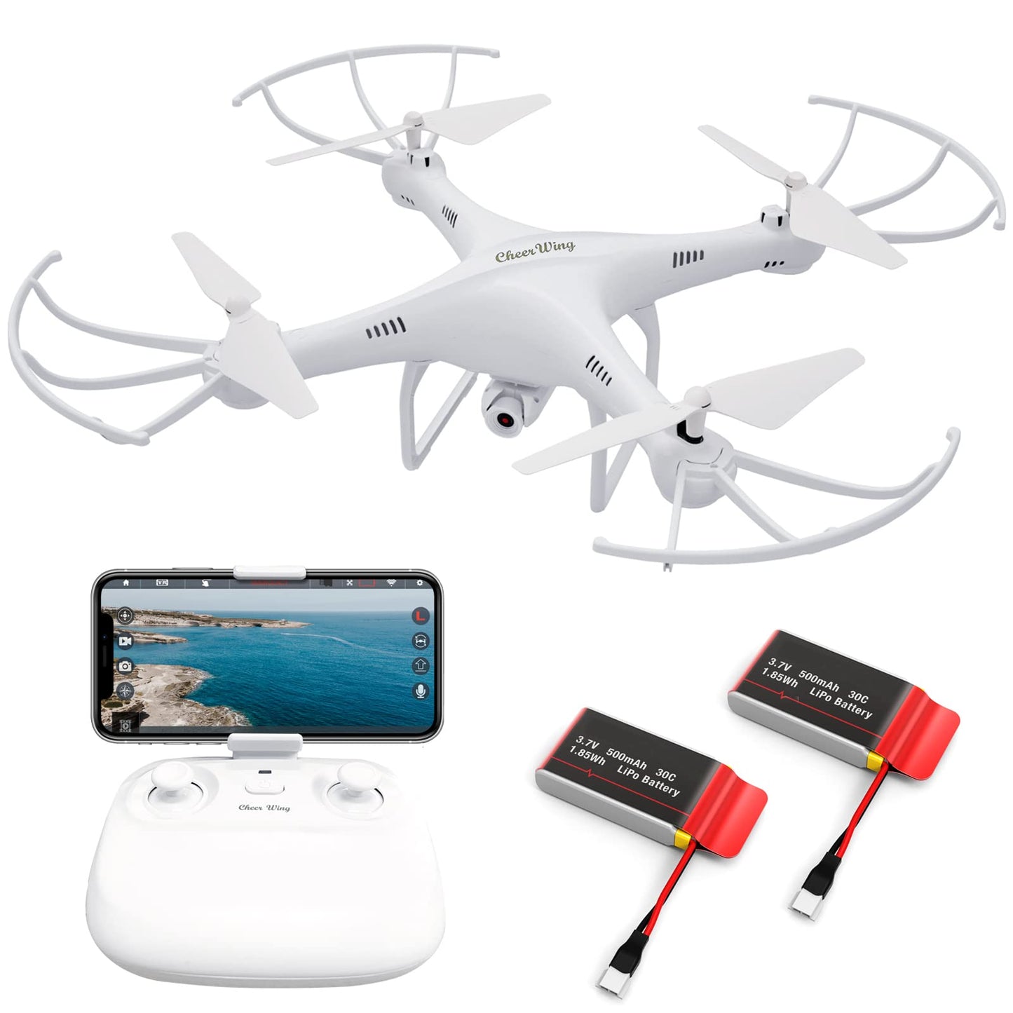 Cheerwing CW4 RC Drone with 720P HD Camera for Kids and Adults RC Quadcopter with Auto Hovering