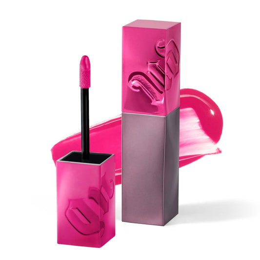 Urban Decay Vice Lip Bond Glossy Longwear Liquid Lipstick (Shock Value - Hot Pink), Transfer-proof, Smudge-proof, Up to 16HR Wear, Vegan, Cruelty-free - 0.14 fl oz