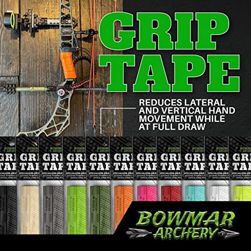 Bowmar Archery Grip Tape, Designed for Archers, Self-Adhering, Effective in Dry or Wet Conditions, Comfortable, Tacky, Easy to Install (Green)