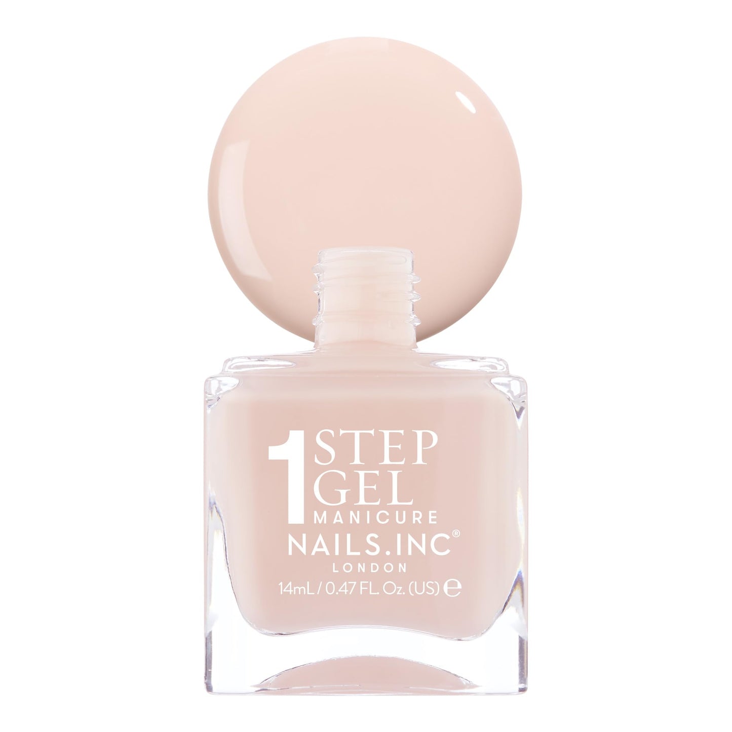 Nails Inc It's Topless Gel Nail Polish, 4-in-1 Base Coat, Treatment, Color & Top Coat, Long Lasting, Strong, Chip Free Nails, Glossy Salon Quality Manicure At Home, Vegan, Cruelty Free, Shade Renee