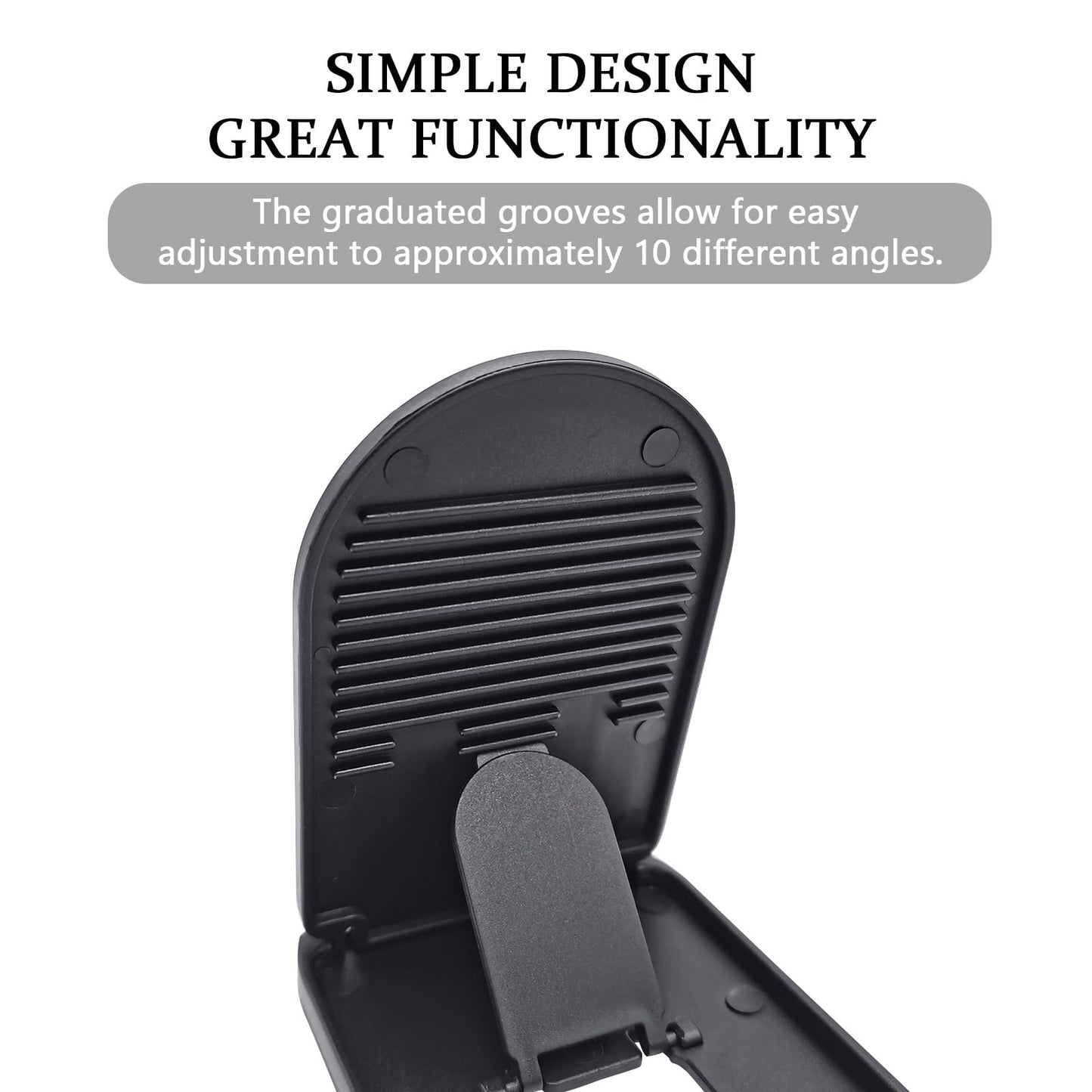 Cell Phone Stand，2Pack Portable Foldable Desktop Cell Phone Holder, Adjustable Universal Multi-Angle Cradle Stands for Tablet iPad iPhone 15 14 13 12 11 X/xr/xs max Samsung Galaxy, Black and White