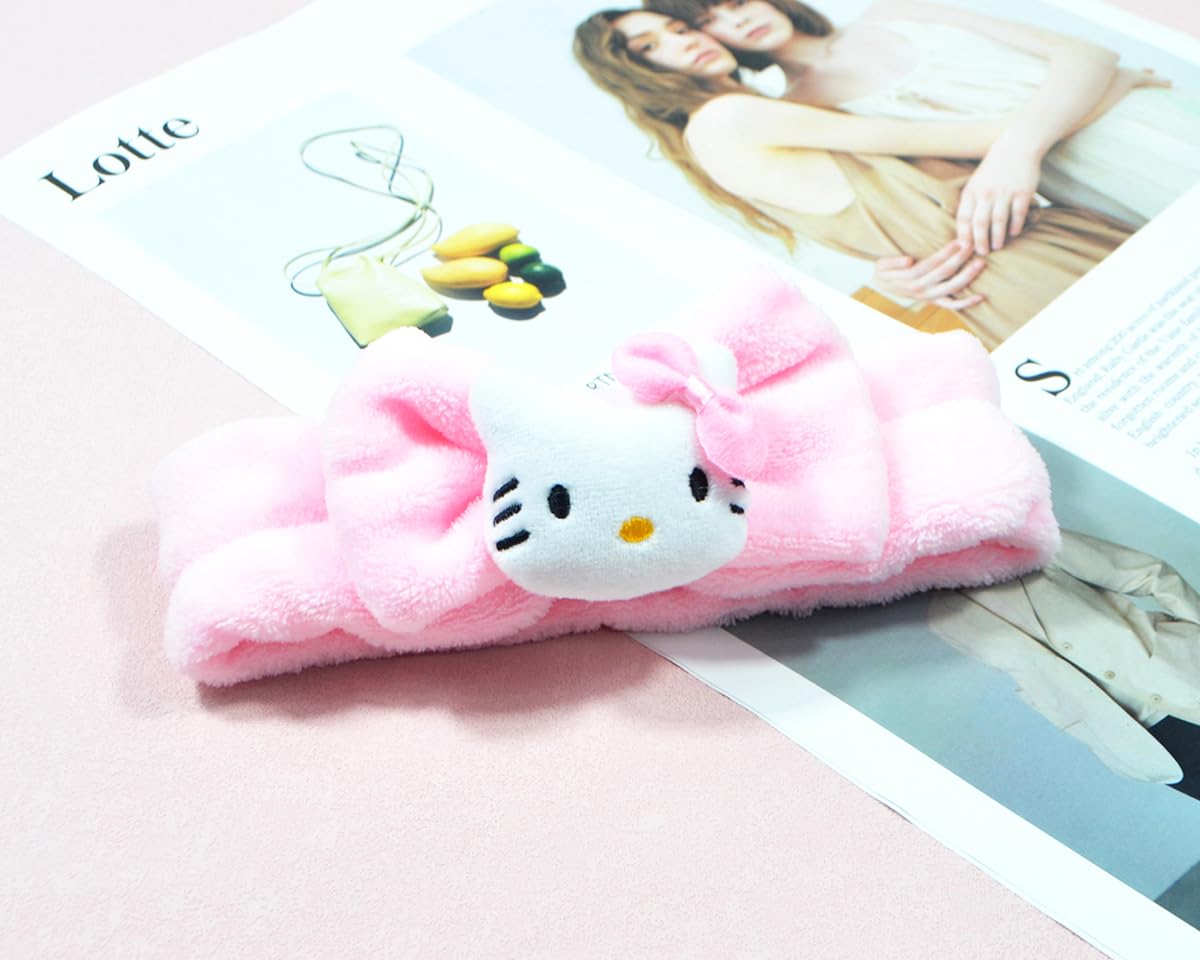 GGJQQDM Kawaii Headband for Spa, Makeup, Face Washing & Pajama Parties - Suitable for Girls and Women (F)