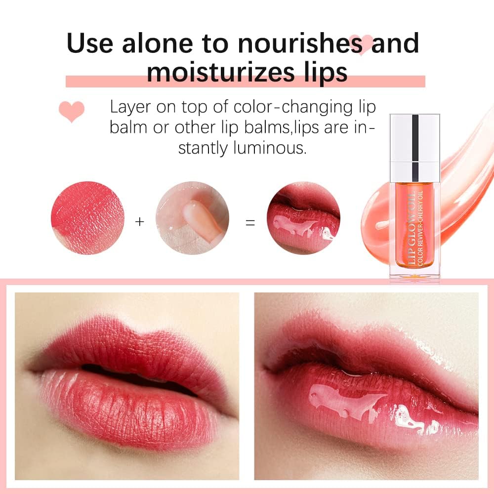 Sokgo Hydrating Lip Glow Oil, Plumping Lip Gloss, Moisturizing Lip Oil Gloss