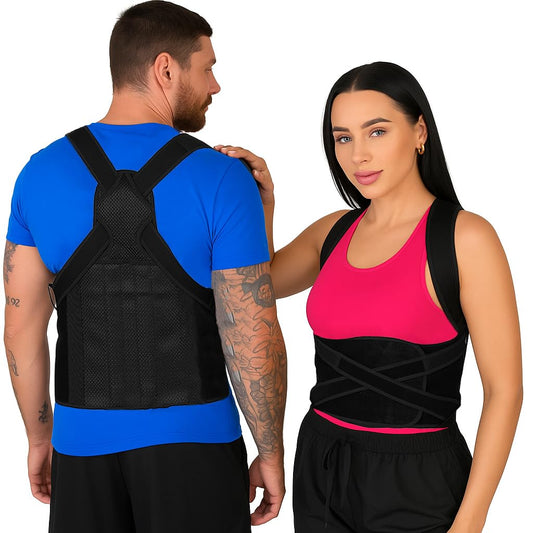 Posture Corrector for Women & Men, Adjustable Back Support Brace for Upper & Lower Back Pain - - Scoliosis, Hunchback, Hump, Thoracic, Spine Corrector (Large: 42-50")