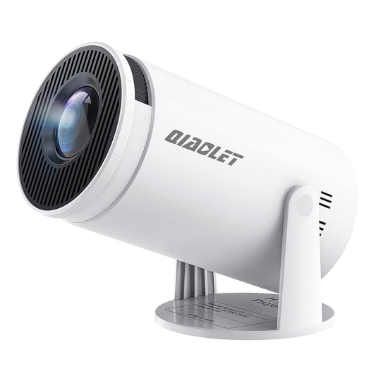 Mini Projector with Latest Android 13 - 2025 Portable Movie Projector with WiFi 6 Bluetooth 5.2: Built-in Apps, 4K/1080P Support, Auto Keystone, 180° Rotatable, 40"-130" Big Screen Video Projector