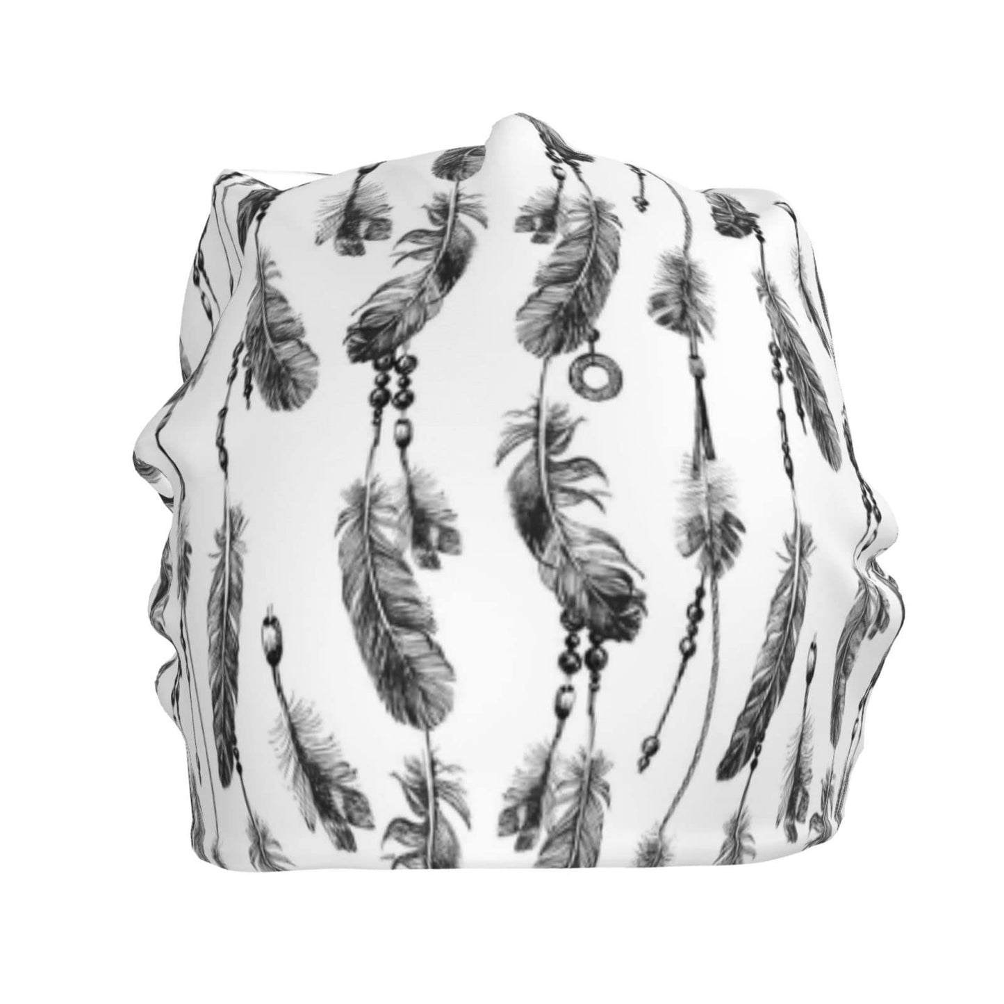 Native American Beanie,Indian Beanie Hats Stretch Scarf Head Wrap Winter Knit Hat for Women Men