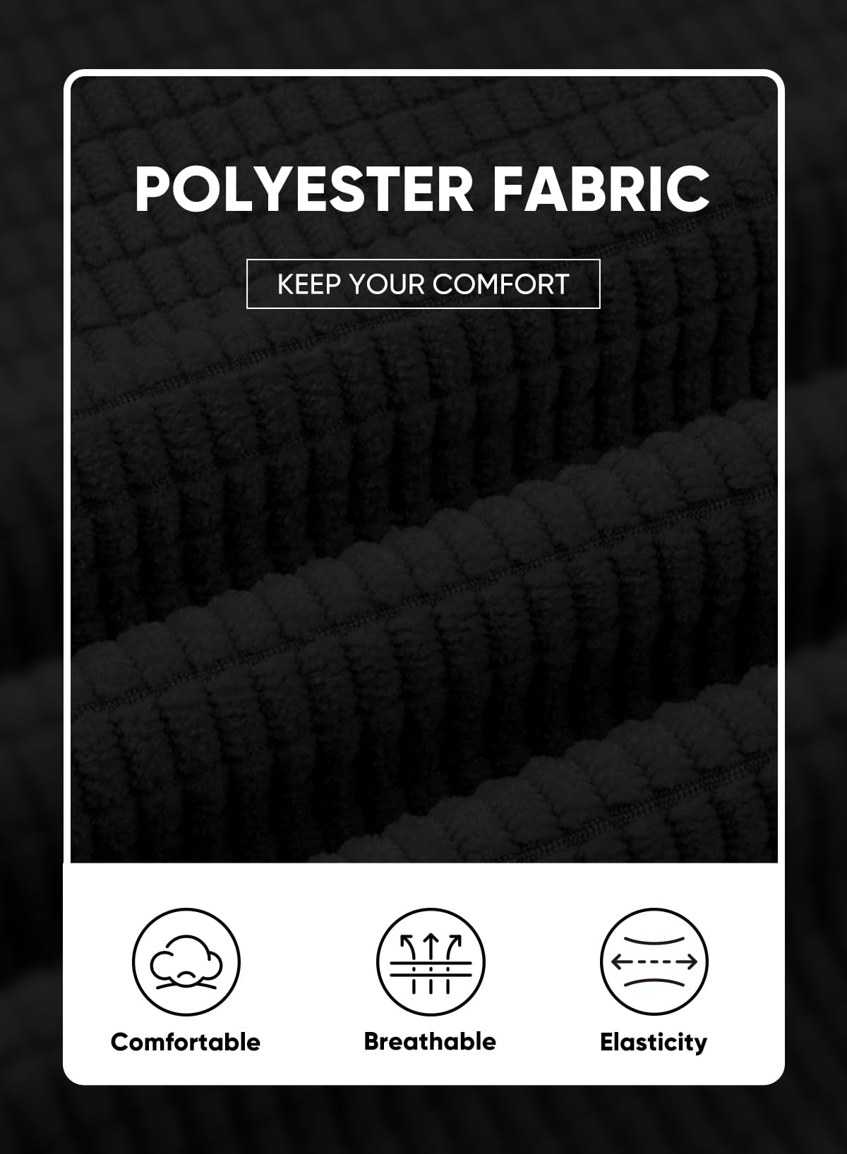 JMIERR Sweatpants for Men Casual Waffle Pants Drawstring Stretch Elastic Waist Winter Textured Tapered Joggers with Pockets, 2XL, Black