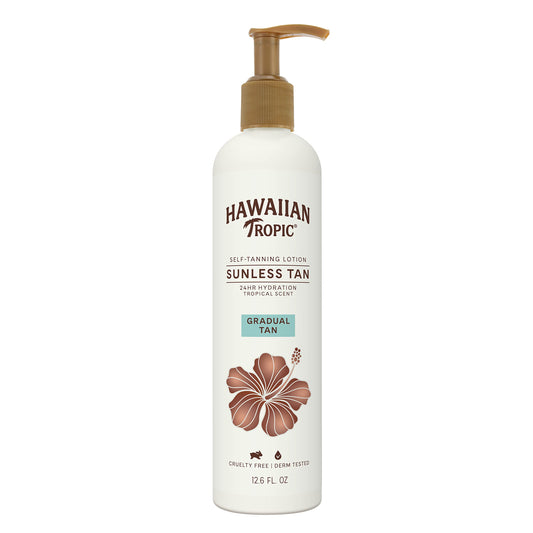 Hawaiian Tropic Gradual Tan Self Tanning Lotion, 12.6oz | Sunless Tanner