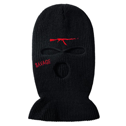 3 Hole Ak47 Ski Mask Full Face Warm Balaclava Winter Warmer Outdoor Sports Thermal for Men Women Black