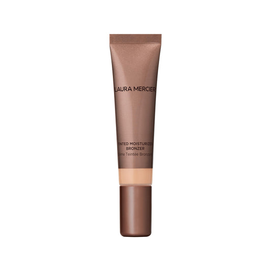 Laura Mercier Tinted Moisturizer Bronzer: Long Lasting Sheer Cream Bronzer, Weightless, Buildable Coverage, 12 HR Hydrating Wear, Non-Comedogenic, 6 Shades for All Skin Tones, Sunshine
