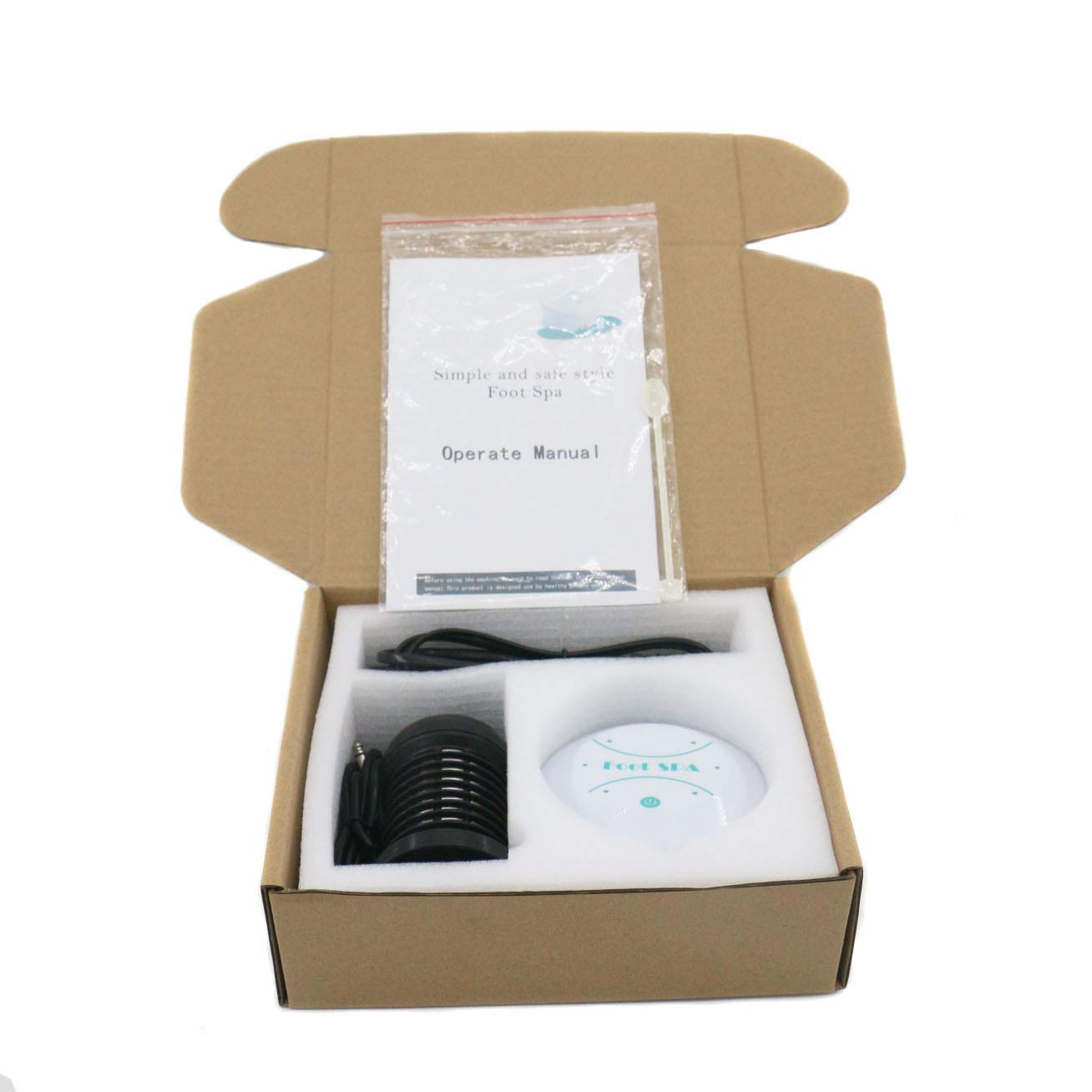 Saweyona Portable Ionic Foot Spa Detox Foot Bath Machine, Ionic Detox Foot Spa Ion Cleanse for Home Use Spa Club Salon or Holiday Travel Gift US Stock(Tub not Include)