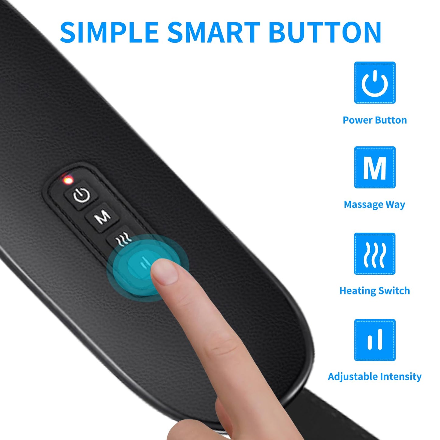 Neck Massager with Heat - Cordless Shiatsu Neck and Back Massager for Pain Relief Deep Tissue, Rechargeable 6D Kneading Brushless Motor Shoulder Massage Gifts for Women Men Home Office Car Christmas