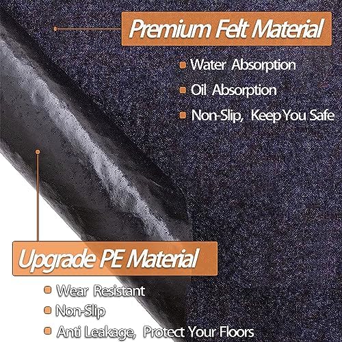 6 x 4 FT Outdoor Storage Shed Mat, Waterproof Storage Shed Flooring Mat, Anti-Slip Patio Furniture Floor Scratch Prevention Mat, Dustproof Outdoor Carport Mat (6 x 4 FT)