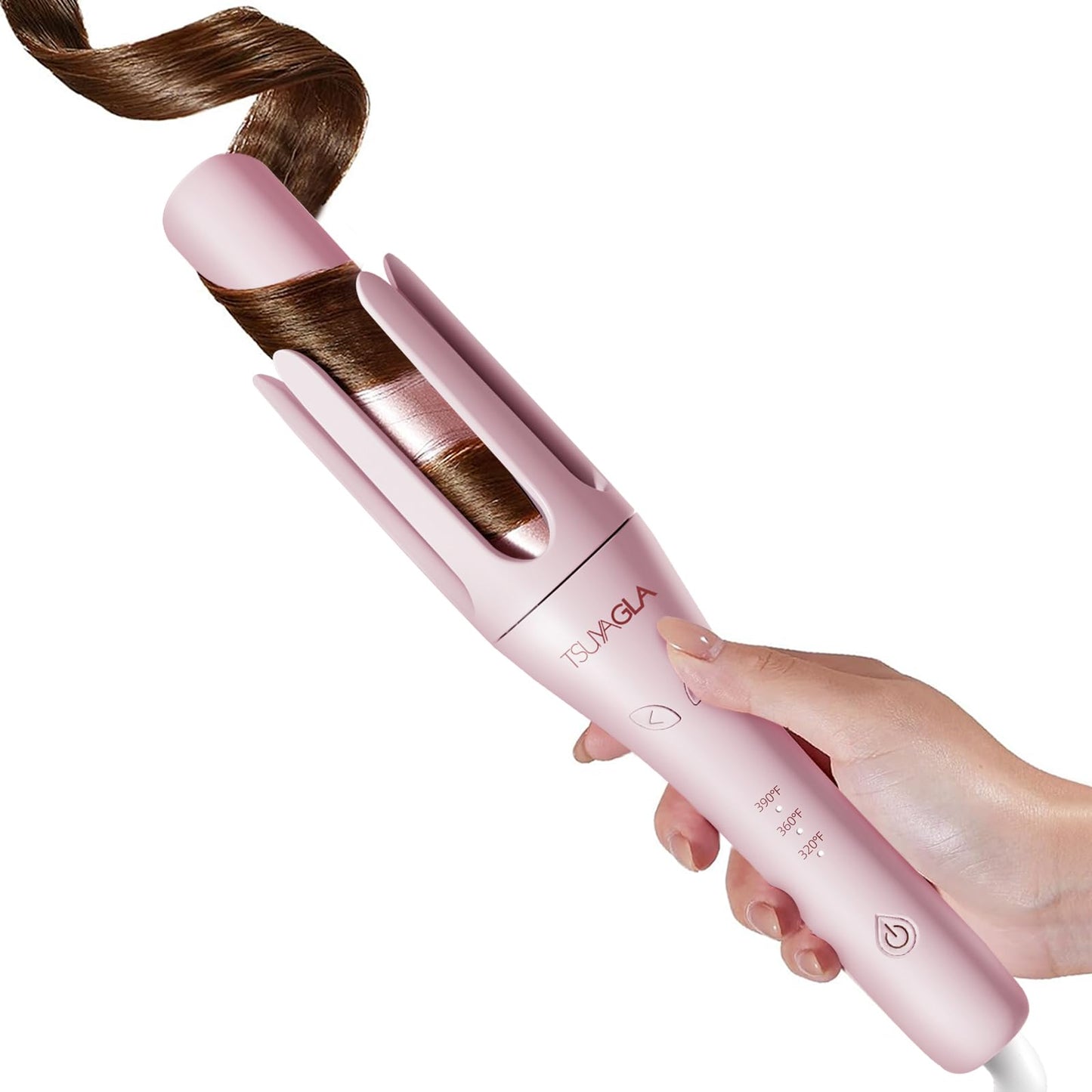 TSUYAGLA Automatic Curling Iron,1 1/4 Hair Curler with 3 Temperatures, 10S Fast Heating, 2-Way Rotation, 30 Min Auto Shut-Off, 500 Million Ionic, Anti-Scald-Tangle for Hair Styling