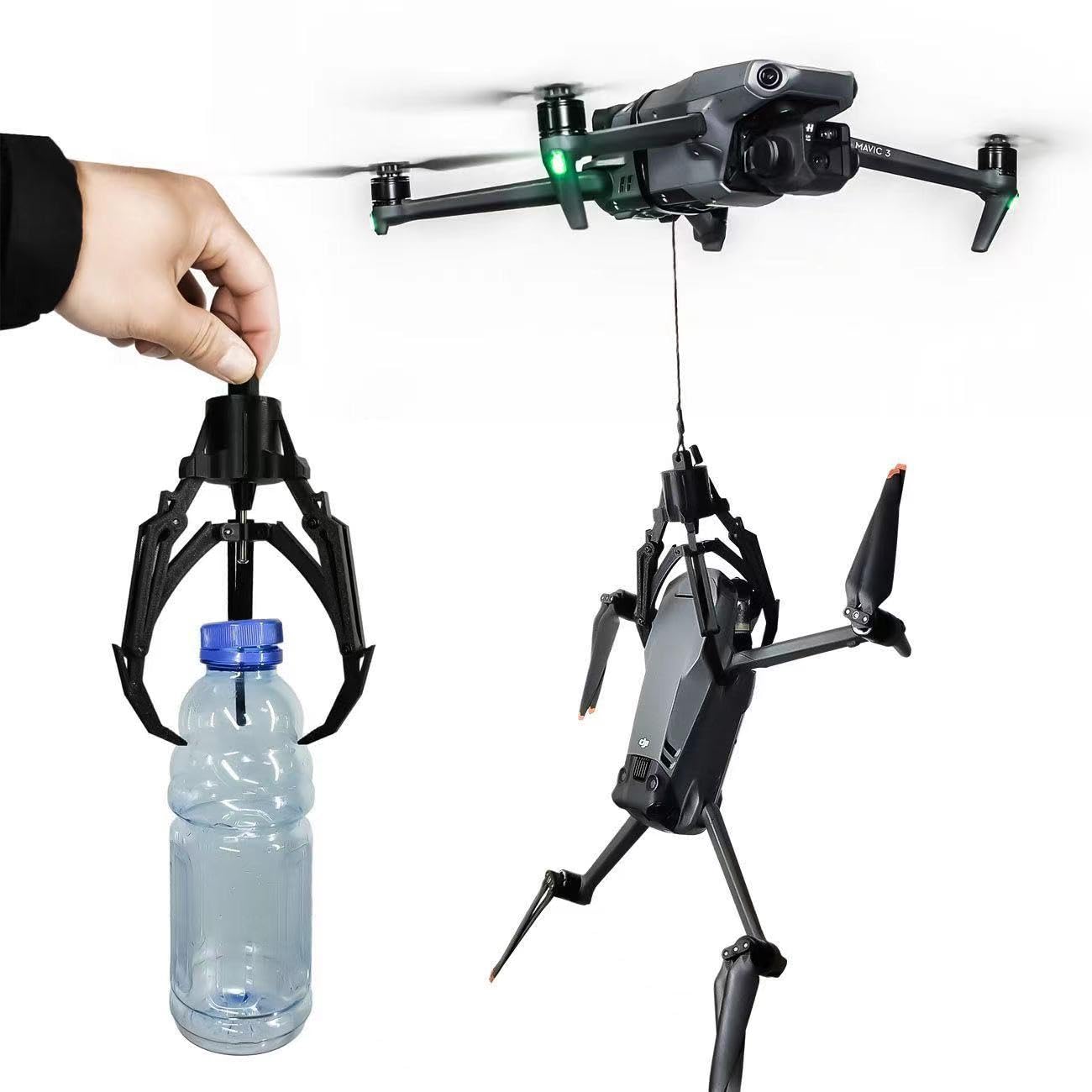 Drone Remote Control Intelligent Mechanical Claw, Fishing Baiting Line, Air Drop claw Release device