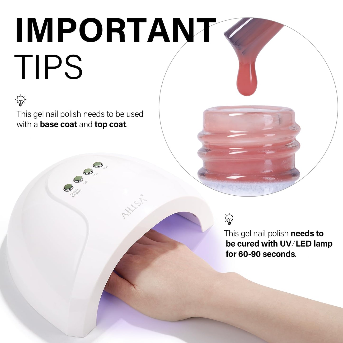 AILLSA Nude Gel Polish Tipsy Red Jelly Gel Nail Polish Sheer Neutral Color Translucent Gel Polish Long Lasting Blush Red Natural Nails Soak Off U V Gel for Nail Art at Home Valentine Gift 0.51 Oz ZD26