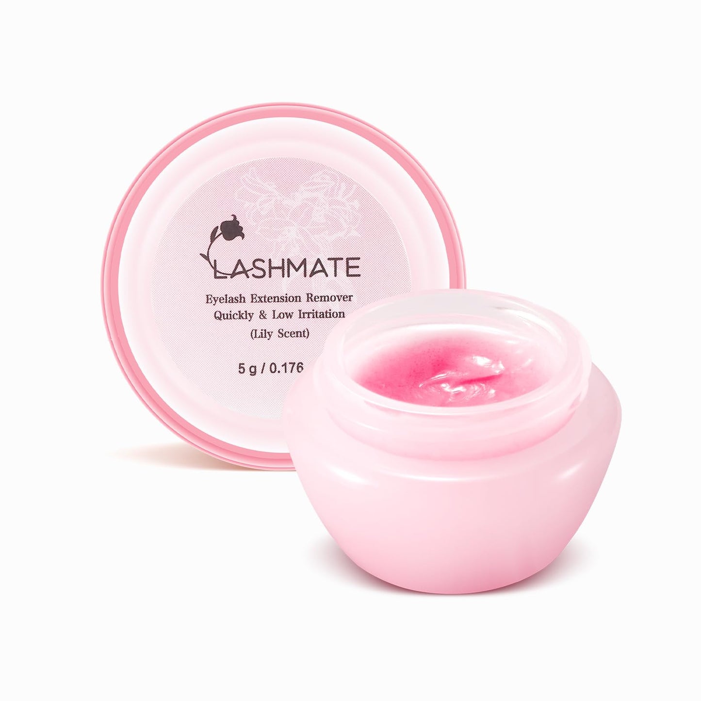lashmate lily Scented Cream Lash Remover for Lash Extensions - Gentle Eyelash Extensions Adhesive Dissolver - Salon-use Eyelash Extensions Remover - 5g