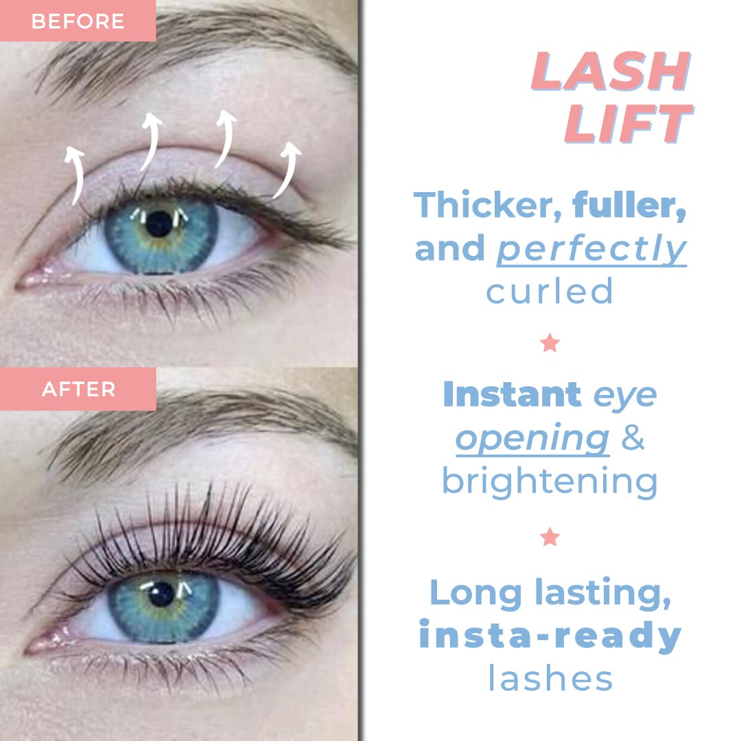 Lash Lift Kit - Upgraded for 2025 | Professional Instant Perming, Lifting & Curling for Eyelashes | Semi-Permanent Salon & DIY Home Use | Includes Eye Shields, Pads, and Accessories