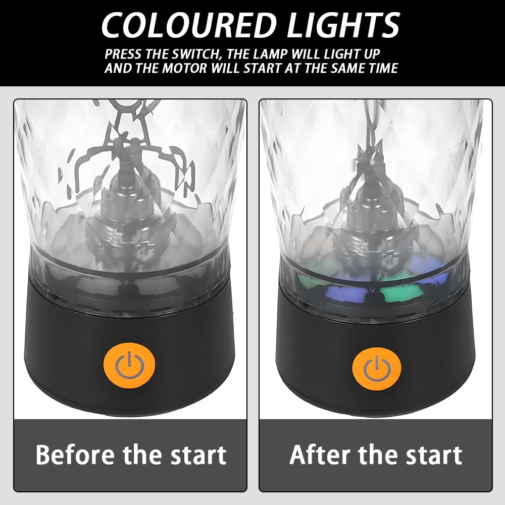 Electric Protein Shaker Bottle, USB Rechargeable Mixing Cup, Water Drink Mixer Portable Bottles for Gym Sport, BPA-Free Tritan, 22oz