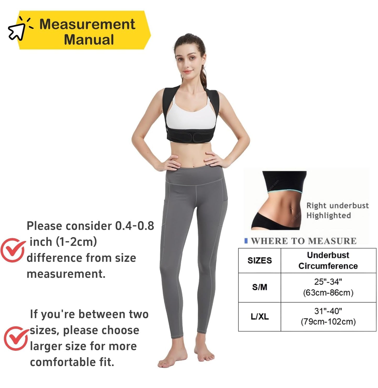 SIFFOI Posture Corrector for Women, 3rd Gen. Adjustable Back Support with Shoulder Brace, Back Straightener and Pain Relief for Men, Black (Small/Medium)